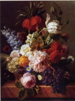  Floral, beautiful classical still life of flowers 012